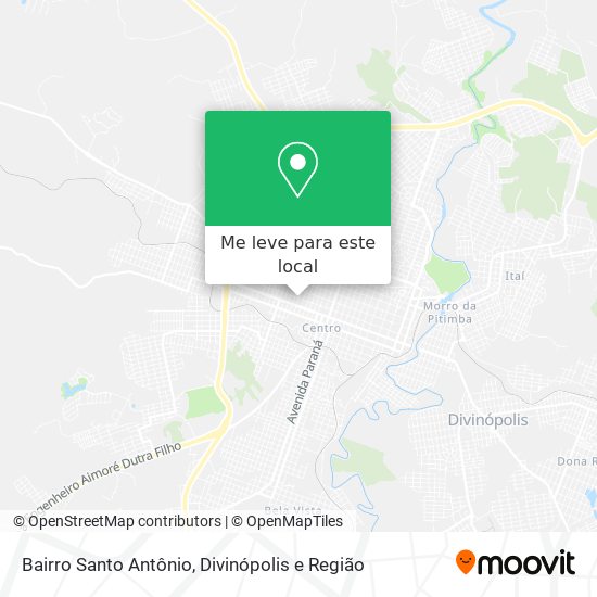 Bairro Santo Antônio mapa