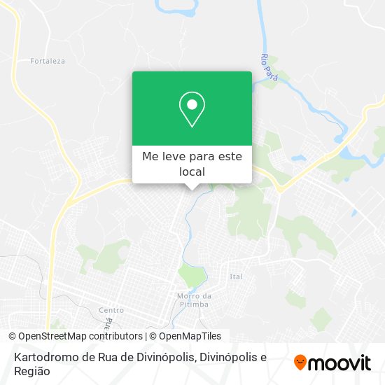 Kartodromo de Rua de Divinópolis mapa