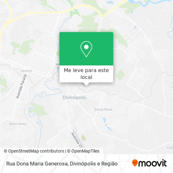 Rua Dona Maria Generosa mapa