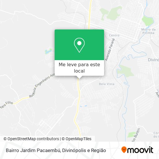 Bairro Jardim Pacaembú mapa