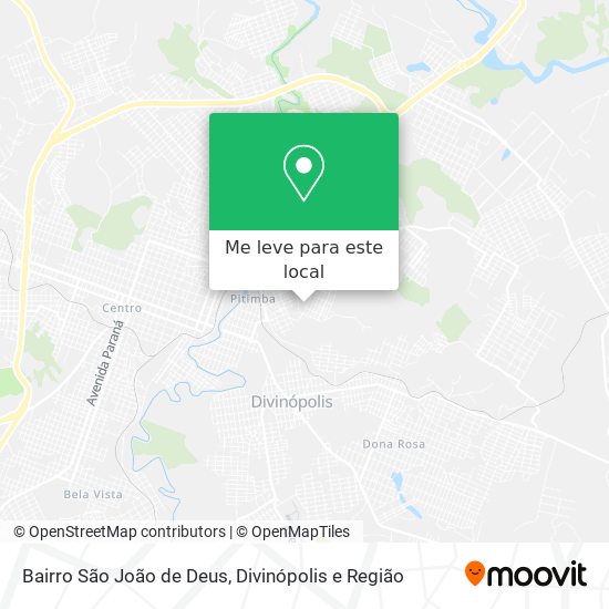 Bairro São João de Deus mapa