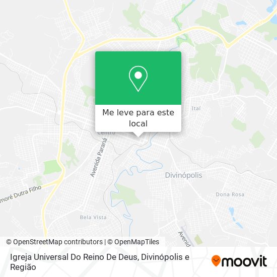 Igreja Universal Do Reino De Deus mapa