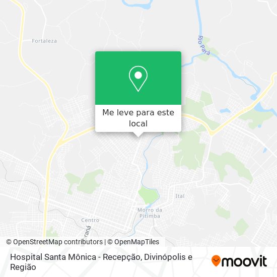 Hospital Santa Mônica - Recepção mapa