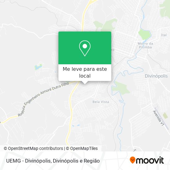 UEMG - Divinópolis mapa