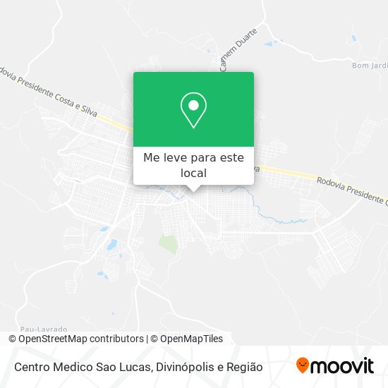 Centro Medico Sao Lucas mapa