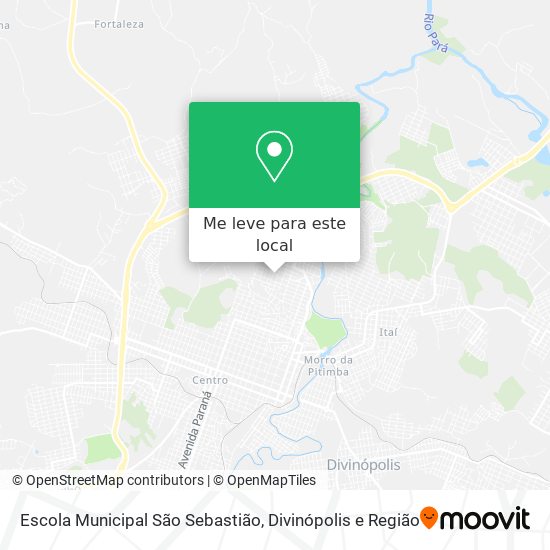 Escola Municipal São Sebastião mapa