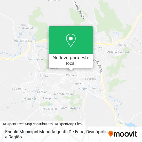 Escola Municipal Maria Augusta De Faria mapa