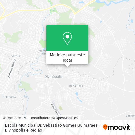 Escola Municipal Dr. Sebastião Gomes Guimarães mapa
