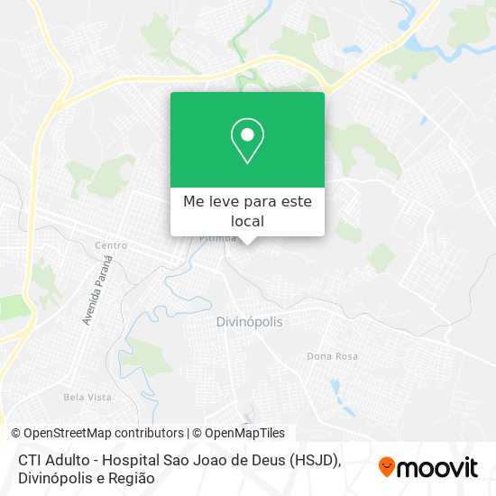 CTI Adulto - Hospital Sao Joao de Deus (HSJD) mapa