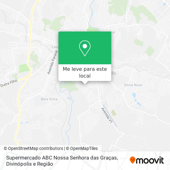 Supermercado ABC Nossa Senhora das Graças mapa