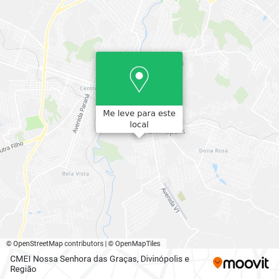 CMEI Nossa Senhora das Graças mapa