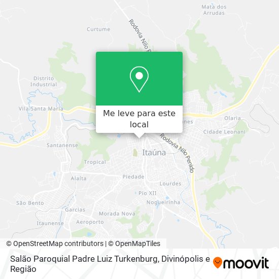 Salão Paroquial Padre Luiz Turkenburg mapa