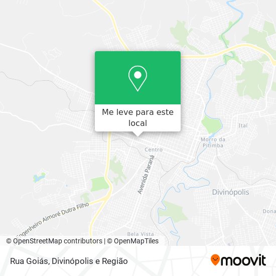 Rua Goiás mapa
