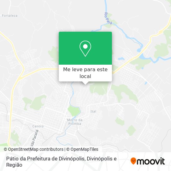 Pátio da Prefeitura de Divinópolis mapa