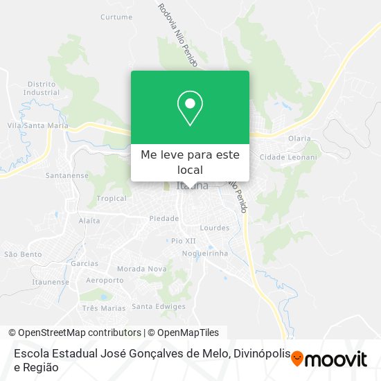 Escola Estadual José Gonçalves de Melo mapa