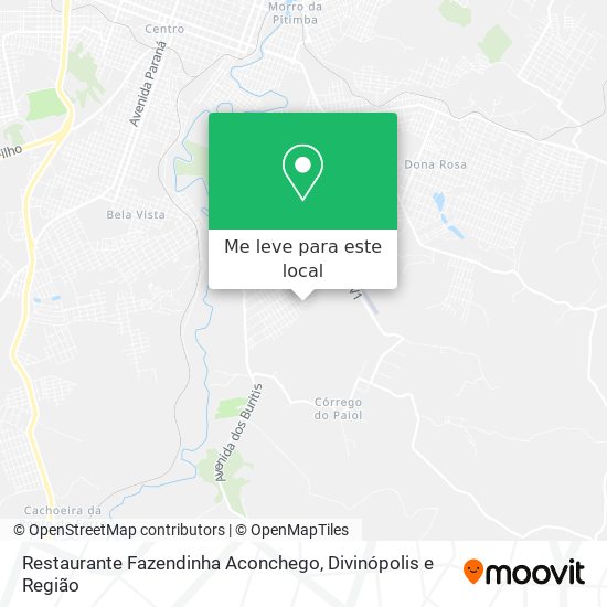 Restaurante Fazendinha Aconchego mapa