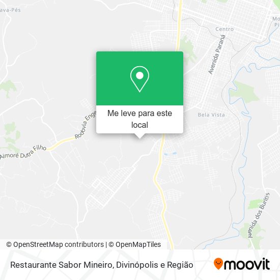Restaurante Sabor Mineiro mapa