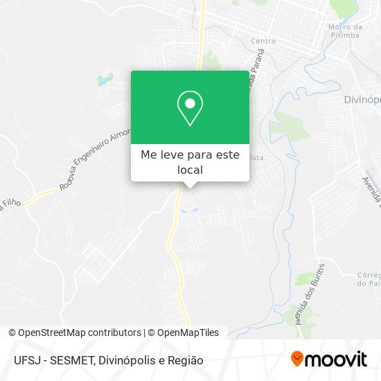 UFSJ - SESMET mapa
