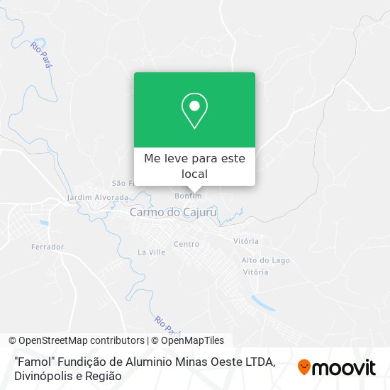 "Famol" Fundição de Aluminio Minas Oeste LTDA mapa