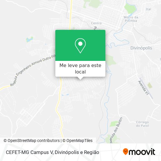 CEFET-MG Campus V mapa