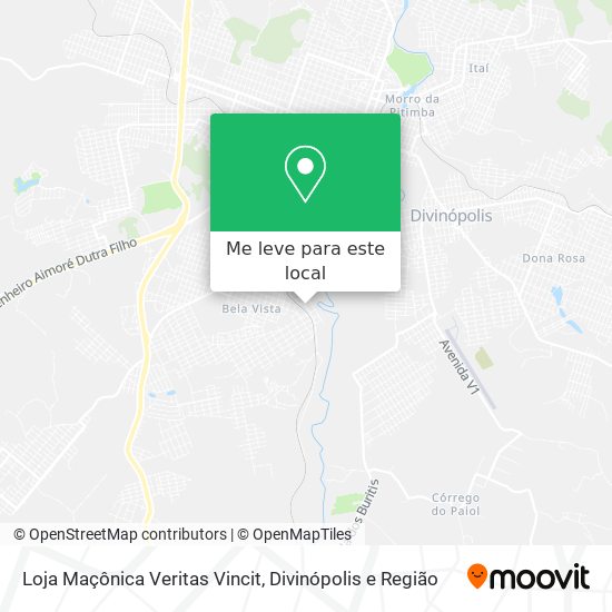 Loja Maçônica Veritas Vincit mapa