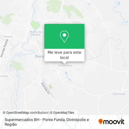 Supermercados BH - Ponte Funda mapa