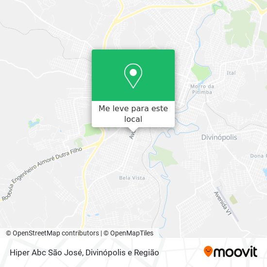 Hiper Abc São José mapa