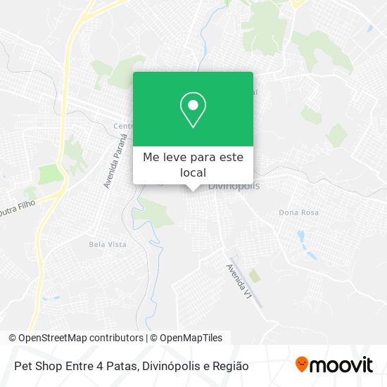 Pet Shop Entre 4 Patas mapa