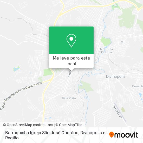 Barraquinha Igreja São José Operário mapa