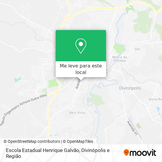 Escola Estadual Henrique Galvão mapa