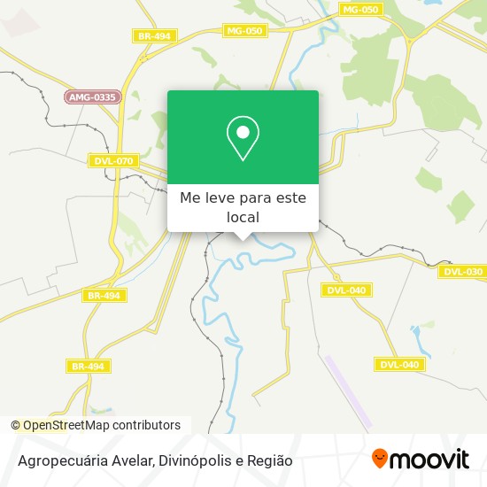 Agropecuária Avelar mapa