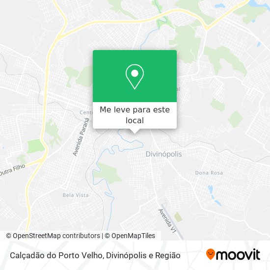 Calçadão do Porto Velho mapa