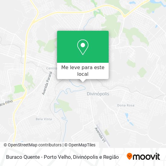 Buraco Quente - Porto Velho mapa