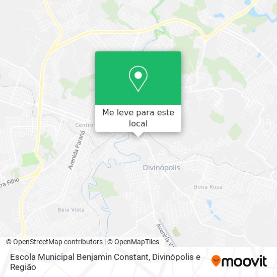 Escola Municipal Benjamin Constant mapa