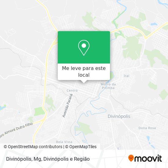 Divinópolis, Mg mapa