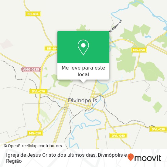 Igreja de Jesus Cristo dos ultimos dias mapa