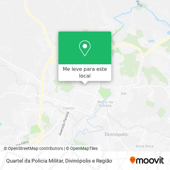 Quartel da Policia Militar mapa