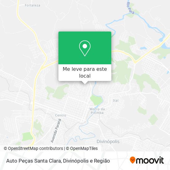 Auto Peças Santa Clara mapa