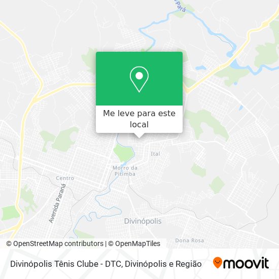 Divinópolis Tênis Clube - DTC mapa