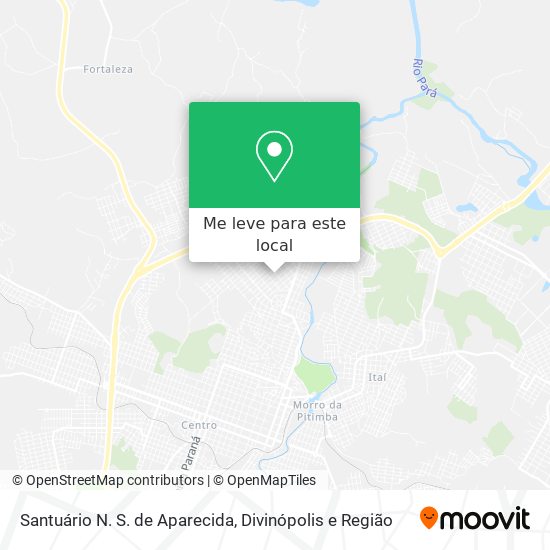 Santuário N. S. de Aparecida mapa