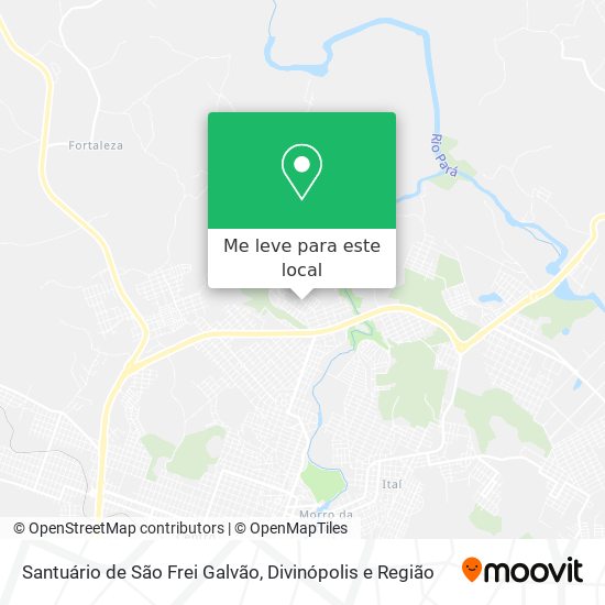 Santuário de São Frei Galvão mapa