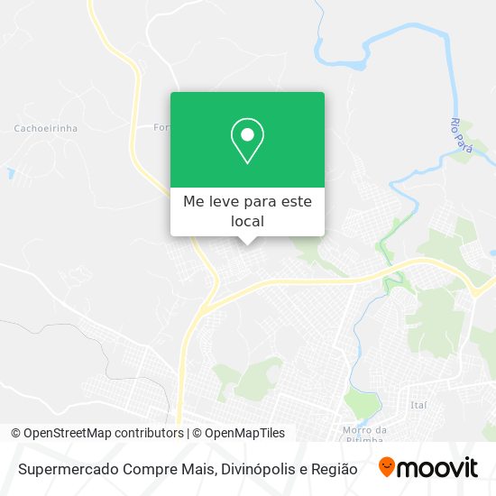 Supermercado Compre Mais mapa