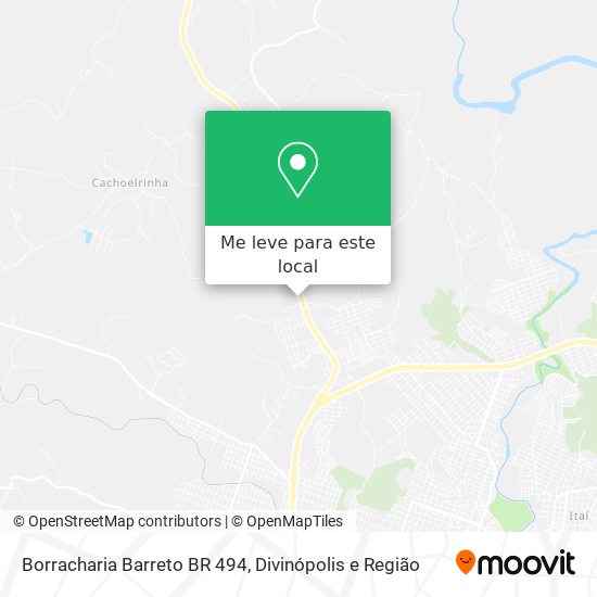 Borracharia Barreto BR 494 mapa