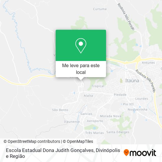 Escola Estadual Dona Judith Gonçalves mapa