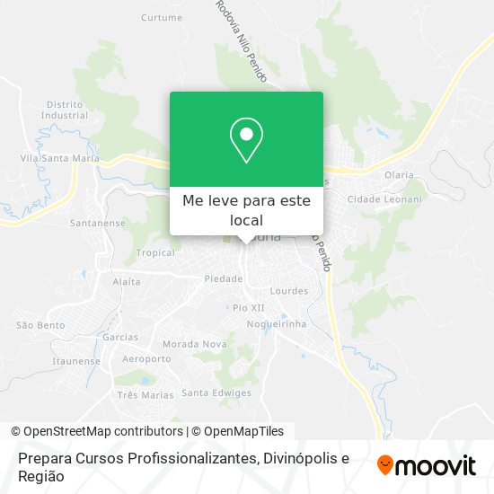 Prepara Cursos Profissionalizantes mapa
