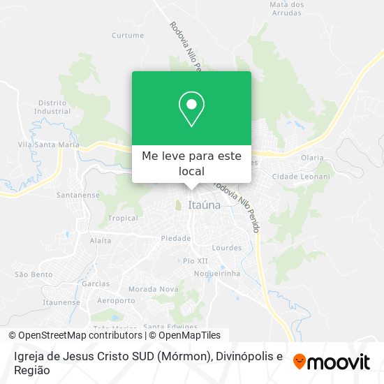 Igreja de Jesus Cristo SUD (Mórmon) mapa