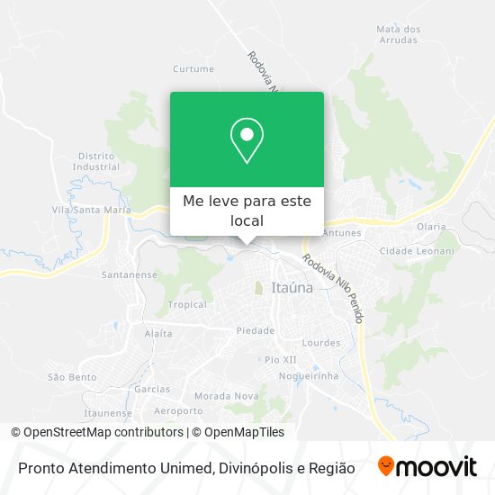 Pronto Atendimento Unimed mapa