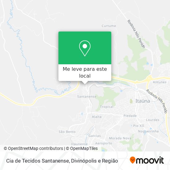 Cia de Tecidos Santanense mapa