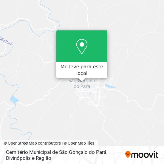 Cemitério Municipal de São Gonçalo do Pará mapa