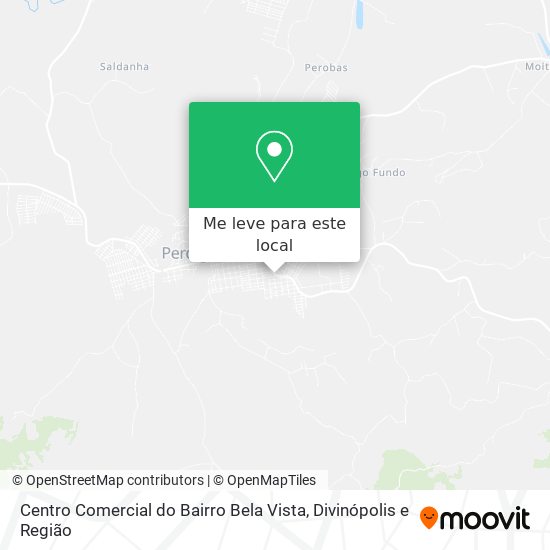 Centro Comercial do Bairro Bela Vista mapa